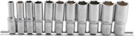 BGS Set nasadnih ključeva dugih 8–19 mm 3/8" 11-dijelni Pro+ 2222 Promo